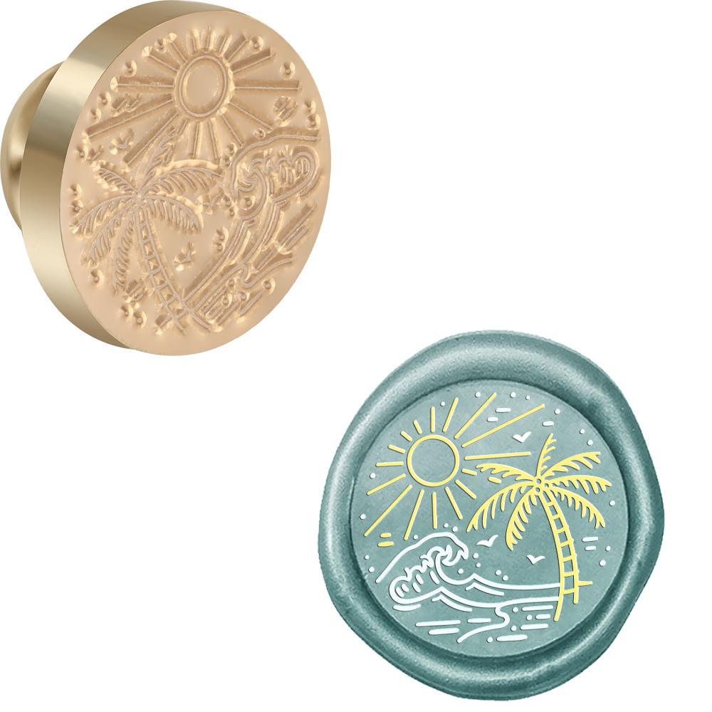 Weather theme Wax Seal Stamp Head Lightning Rain Clouds Removable Sealing Brass Stamp Head Olny for Creative Gift Envelopes