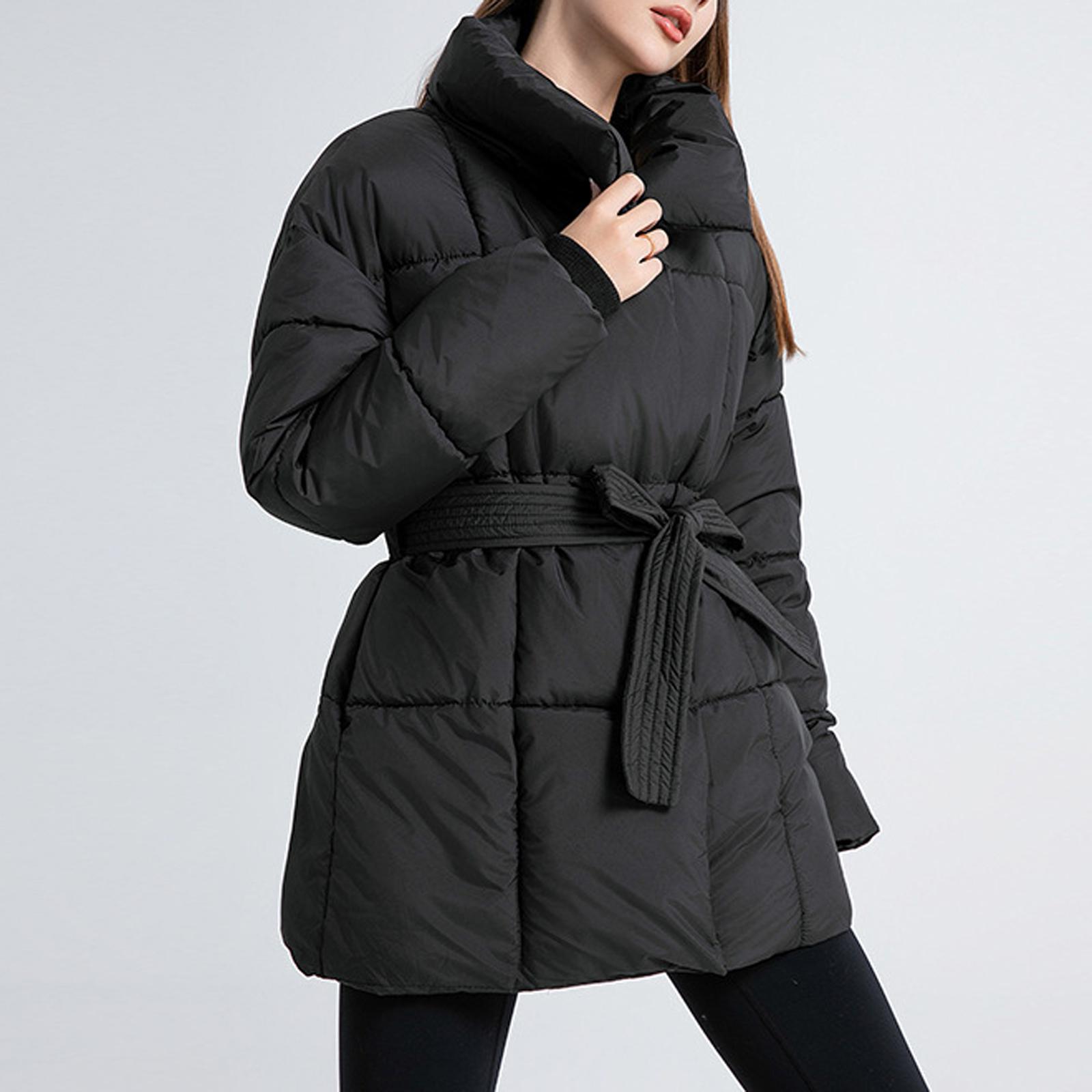 

Women s Faux Suede Button Jacket Oversized Gathered Hem Short Length Coat Casual Vintage Outerwear With Pockets XL чёрный