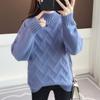 Women's Lazy Style Half-High Collar Sweater - Autumn/Winter 2025 Korean Pullover