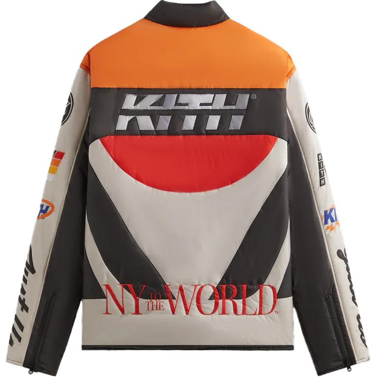 Kith Full Zip Brixton Puffed Shirt Jacket Sandrift Men Outerwear Multi-Color KHM010651-104