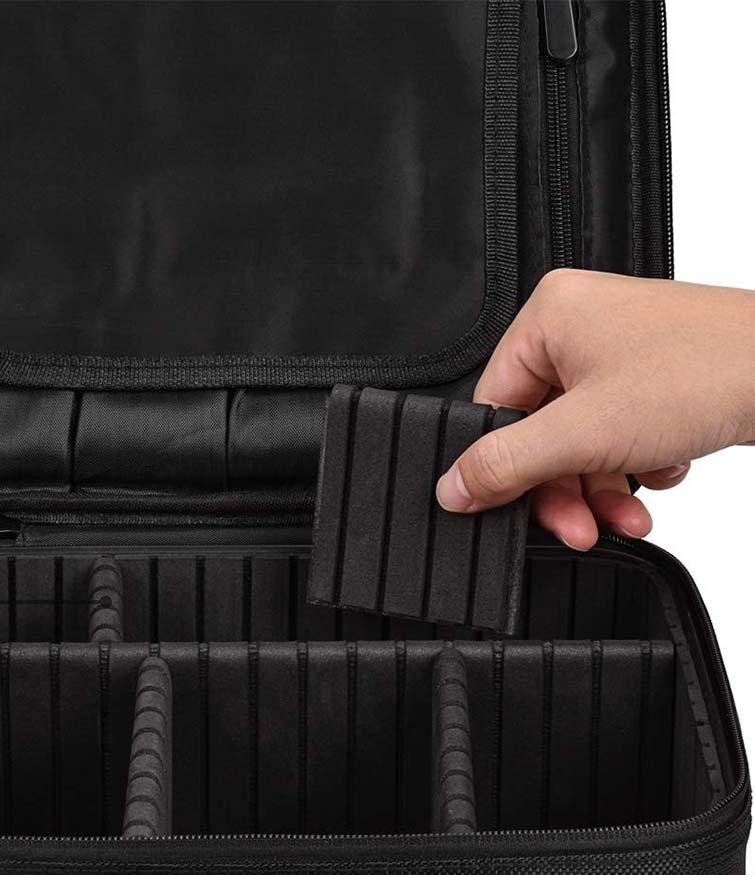 Cosmetics Organizer Case Polvere Black