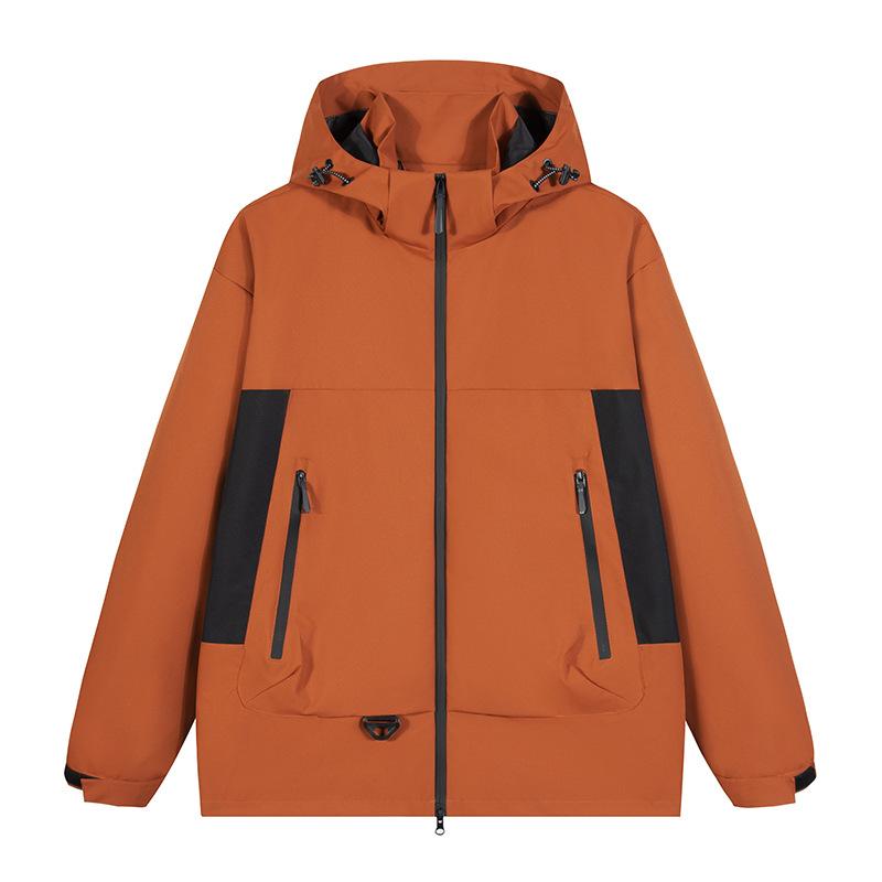 

Spring and Autumn New Cargo Jacket Men s Outdoor Hooded Windproof Single Jacket Trendy Versatile Casual Sports Jacket M
