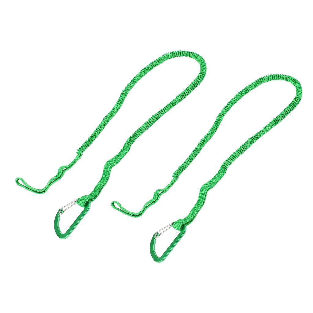 2pcs Kayak Paddle Leash Stretchable Strap Lanyard Rope for Kayaking Boating Canoeing Fishing Pole