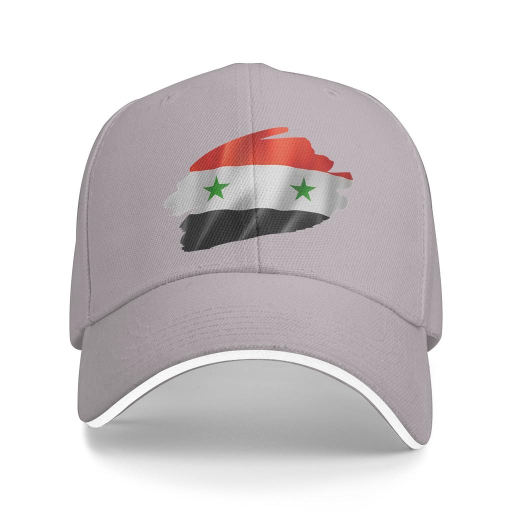 Syrian Flag Brush Style Baseball Cap Female Male Custom Logo Trucker Hat Summer Fashion Outdoor Sports Sun Snapback Cap