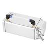 Square Aluminum Racing Oil Catch Tank Breather Can Reservoir Car Modified Accessories (Silver)