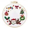 Accessories Xmas Patterns DIY Merry Christmas Cross Stitch Kit Embroidery Hoop Christmas Embroidery