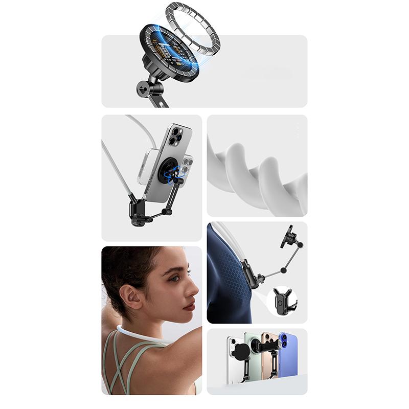 Silikon Magnetische Schnellverschluss Handyhalter Nackenaufhängung Telefonständer Magsafe Nackenaufhängung Halterung Telefonzubehör