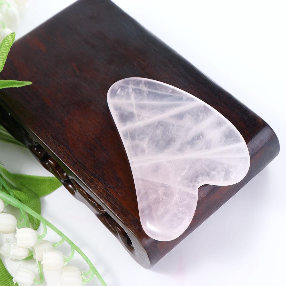 Portable Pressure Facial Lift Relaxation Health Care Massager Quartz GuaSha Board  Massager