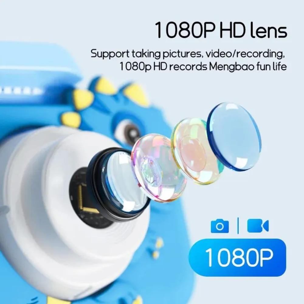 Digitala barnkameror Leksaker Mini Barnkamera 1080P HD 8x Zoom Dubbelkamera Pojkar Flickor Födelsedagspresenter Utomhusfotograferingsleksak