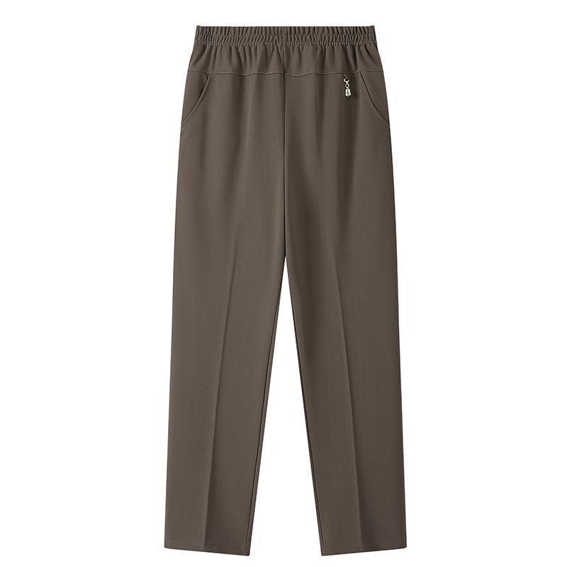 Calças de lã femininas, calças lápis harém, outono inverno, cintura alta, elásticas, estilo coreano, calças femininas, calças de terno