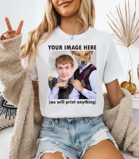 Make Your Own T Shirt Soft Cotton Shirts Your Image Printed Fully Personal XXXXL