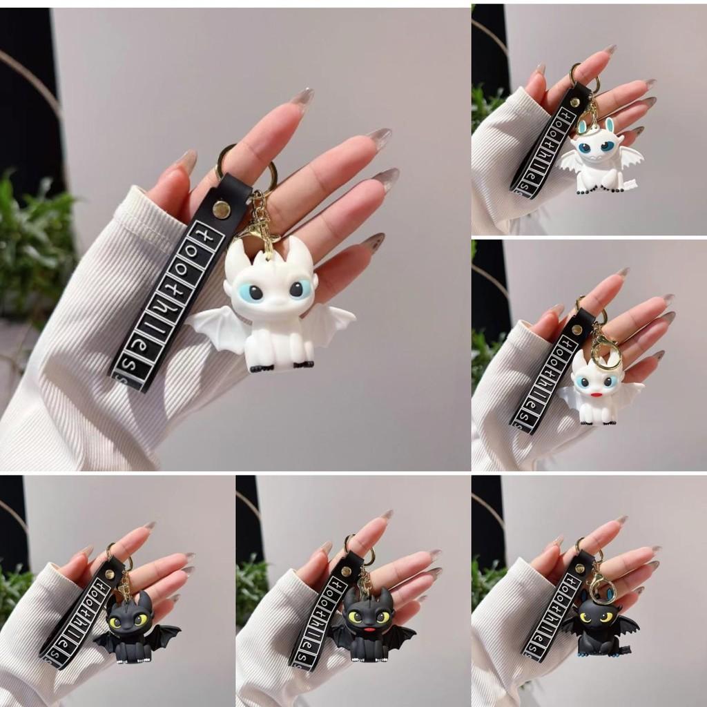 Toothless Dragon Keychain Silicone Pendant With Smile Design For Couples Gift And Accessories