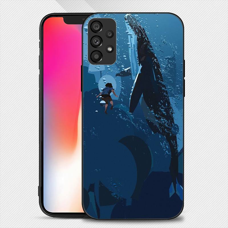 Charming Whale Paint Phone Case For Samsung Galaxy S22 S23 Ultra S21 S20 FE Plus Note 20 Soft Cover
