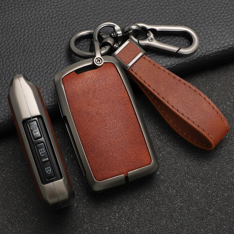 Zinc Alloy +Leather Car Key Case Cover For Mazda 3 Axela BP CX-30 DM CX4 CX5 CX 5 CX-5 CX8 CX9 CX4 2019 2020 2025 2025 2025 2025