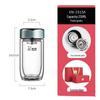 Xinor Double-Layer Insulated Glass Travel Mug