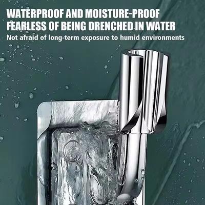 New Shower Holder Adjustable Self-adhesive Shower Head Stand Bracket, Suction Cup Shower Head Holder Bathroom Accessories