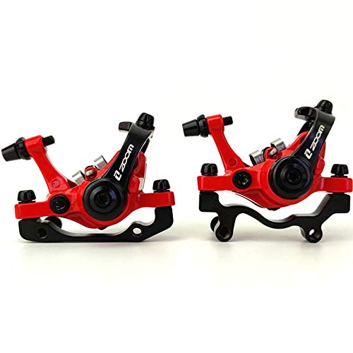 QIRUN ZOOM Aluminum Alloy Bicycle Rear Disc Brakes for Mountain Road MTB Bikes, Mechanical Caliper Disc Brakes, Cycling, Double Brakes, Front and Rear