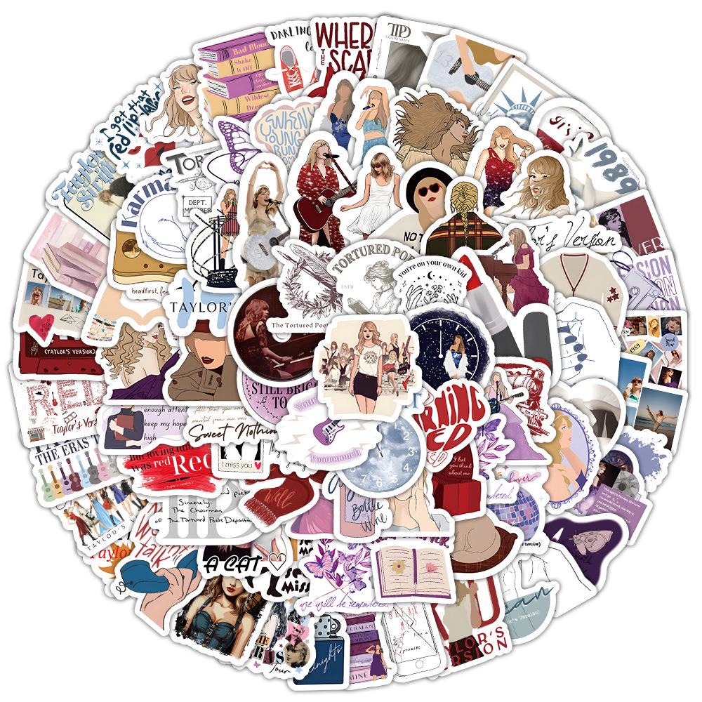 100 Taylor Swift DIY Creative Handbook Souvenir Waterproof Stickers