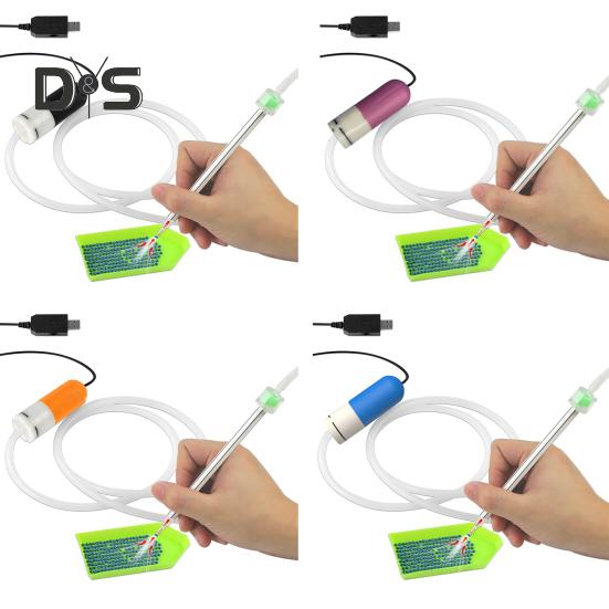 Вакуумна ручка для алмазної мозаїки Електричний інструмент для викладання алмазів Без воску Живлення від USB Вакуумна ручка для алмазної мозаїки для DIY алмазного мистецтва