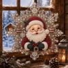 Set for diamond mosaic, acrylic pendant sun catcher Santa Claus 20 cm.