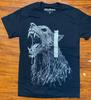 VAMPIRE FREAKS Howling Wolf Double Sided Black Street Wear T-Shirt-NWT Unisex T-Shirt