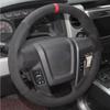 For Ford F150 SVT RAP Raptor F-150 2010-2016 Hand-stitched Full coverage Black Leather Car Steering Wheel protection Cover