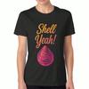 Coajă Da! Tricou Bumbac Damă, Imprimeu Grafic Bumbac Premium, Durabil, Casual și la Modă. Idee Cadou Perfectă Pentru Iubitorii de Scoici Și Cei Care Merg la PlajăF