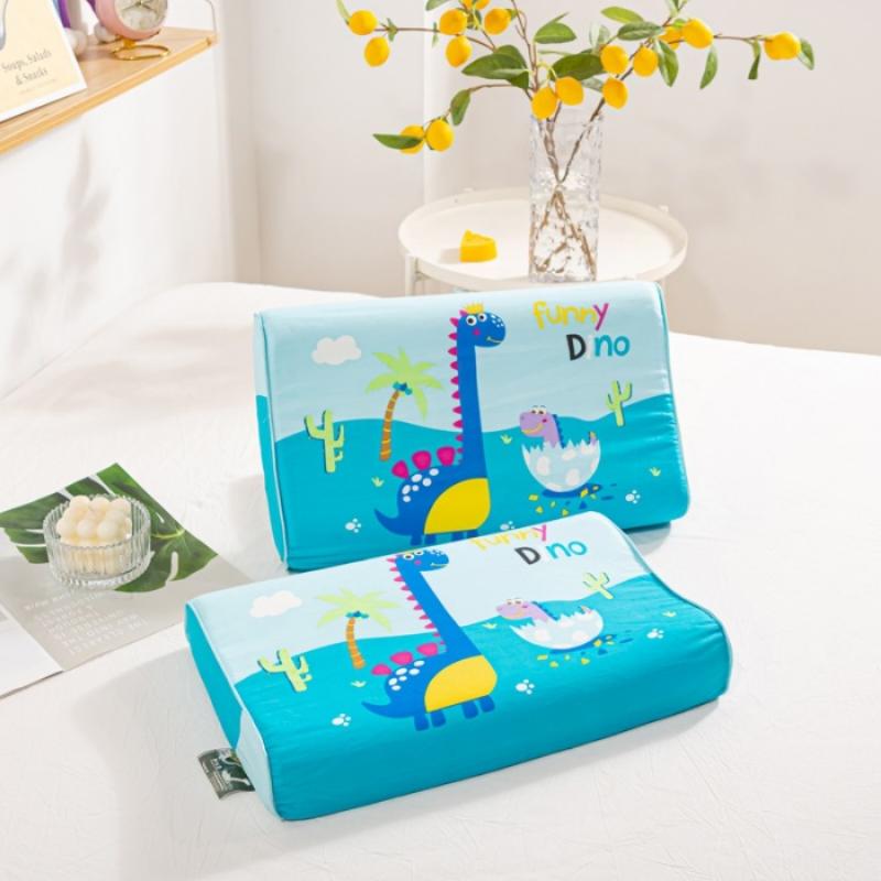 Thailand Natural Children's Latex Pillow Core Cartoon Children's Adult Pillow Pure Cotton Comfortable Neck Pillow