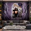 Wall Hanging Tapestry Custom NameDeath Note Pattern Personalized Printed Fabric Wall Decor