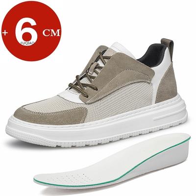 Big Size Men Elevator Shoes Breathable Casual Hidden Heels 6cm Height Increasing Sports Heighten Increase Sneaker Tenis for Man