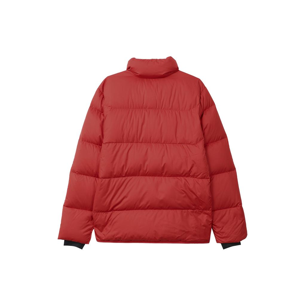Adidas Down Jackets Men's Red Stand Collar Moderate GV5348