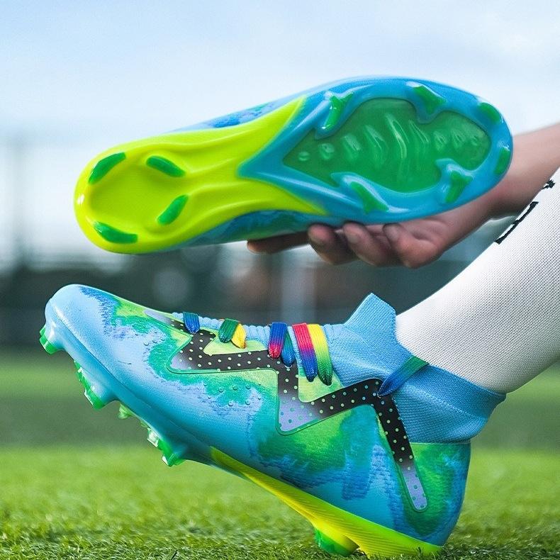 Breathable Broken High-top New Female Adult Training Student Football Shoes Men's Long Nail Shoes Indoor Children's Price