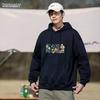 MARK FAIRWHALE Cotton Fleece Hooded Sweatshirt