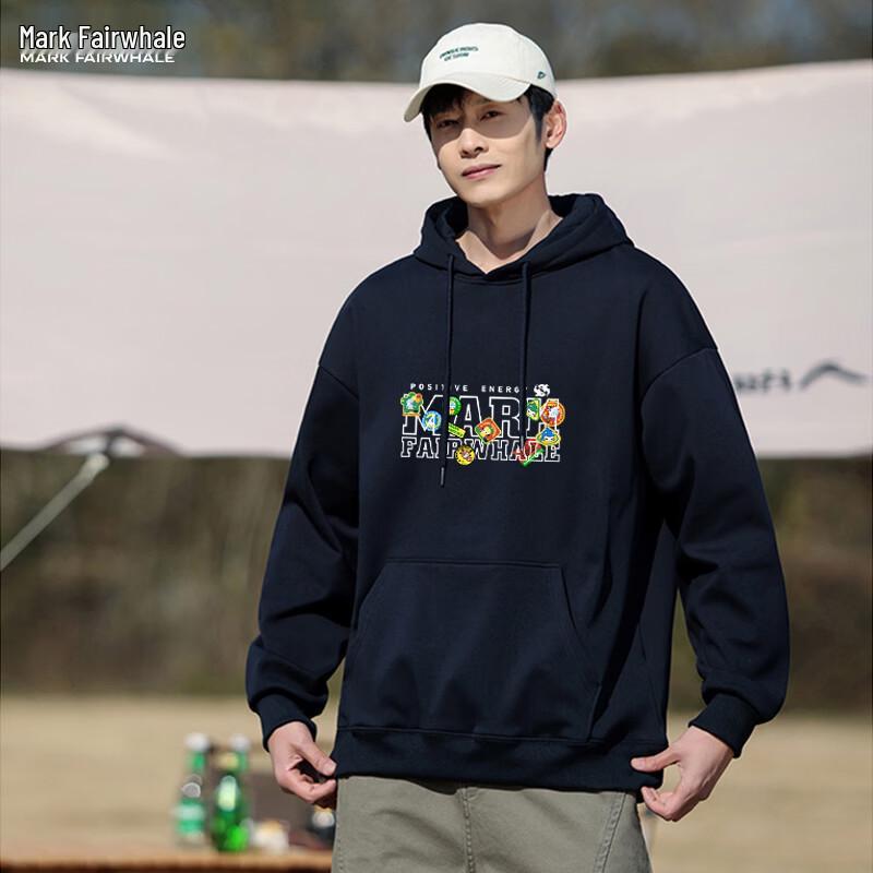 MARK FAIRWHALE Cotton Fleece Hooded Sweatshirt