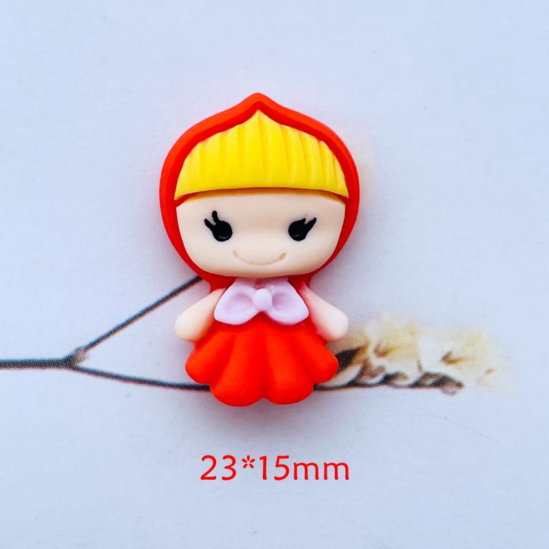 20Pcs New Cute Resin Mini Cartoon Princess Flat Back Cabochon Scrapbook Kawaii Diy Embellishments Accessories A103