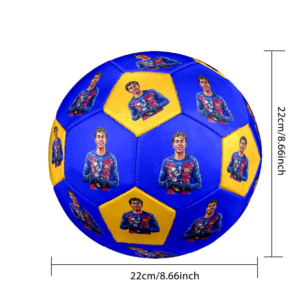 Lamine Yamal 19 Lamine Yamal Spain Football Size 5 Soccer Football Machine Sewn Indoor/Outdoor Training and Matches Sports Enthusiast Gifts