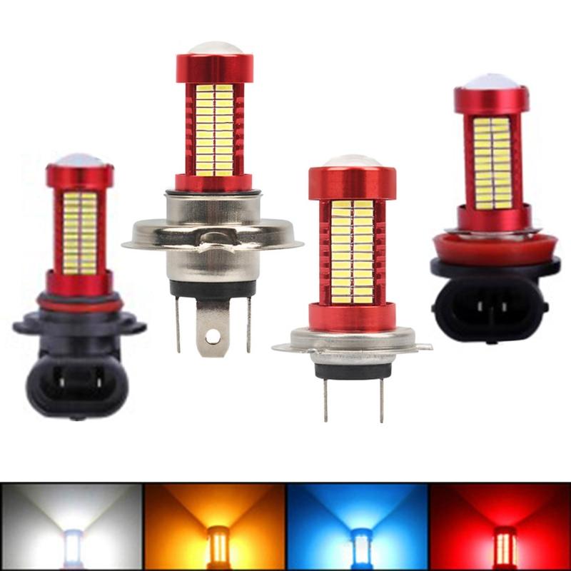 Car Lights Driving Headlight H9 H7 H8 H10 H11 9005 9006 Auto Fog Light LED Bulb Dustproof Waterproof 4014 106smd Lamp