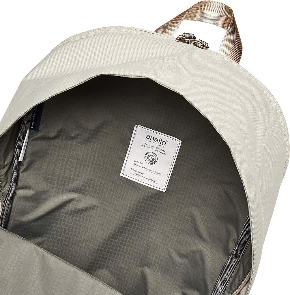 Anello Grande Backpack, A4 Size, Water-Repellent, Multi-Storage, PC Storage, OVL GTR0181Z, Light Beige