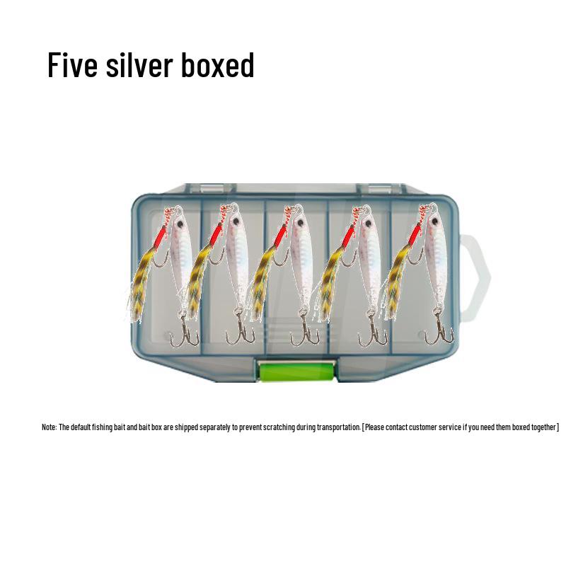 Fish Scale Pattern Long-Distance Iron Plate Lure for Bass, Catfish, and Croaker