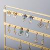 DIY Metal Earring Holder Large Capacity Ear Stud Rack Jewelry Display Stand  Room Decoration