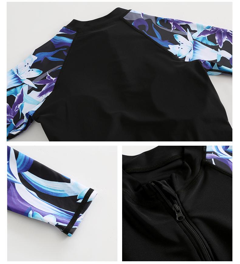 Women’s Two-Piece Slimming Wetsuit Swimsuit with Sun Protection – Plus Size Jellyfish Surf & Snorkel Beachwear