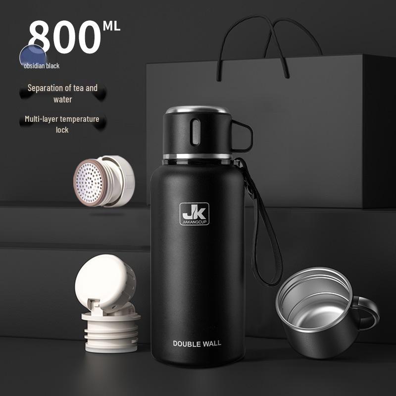 Men's Large Stainless Steel Insulated Mug, 2023 Edition - Portable Tea & Water Kettle Cup.