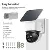2Pcs Wall Mount Gutter Bracket with Anti-Rust Mounting Screw Stainless Steel Solar Security Camera Holder for Eufy SoloCam S340