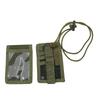 ID-kortshållare Armé Taktisk Multifunktionell Bärbar ID-kortfodral Patch Halsband och Kreditkortsorganisatör Högkvalitativa Enfärgade Fodral
