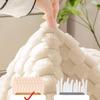 Rabbit Plush Sofa Cushion Couch Thickened Warm Sitting Mat In Winter Anti Slip Leather Sofa Cover Dust Cover Cloth Soft Hand Towel