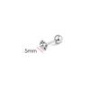 Silver Needle Shiny Zircon Stud Earrings Women Style Cute Sweet Jewelry Accessories Simple  Jewelry Accessories
