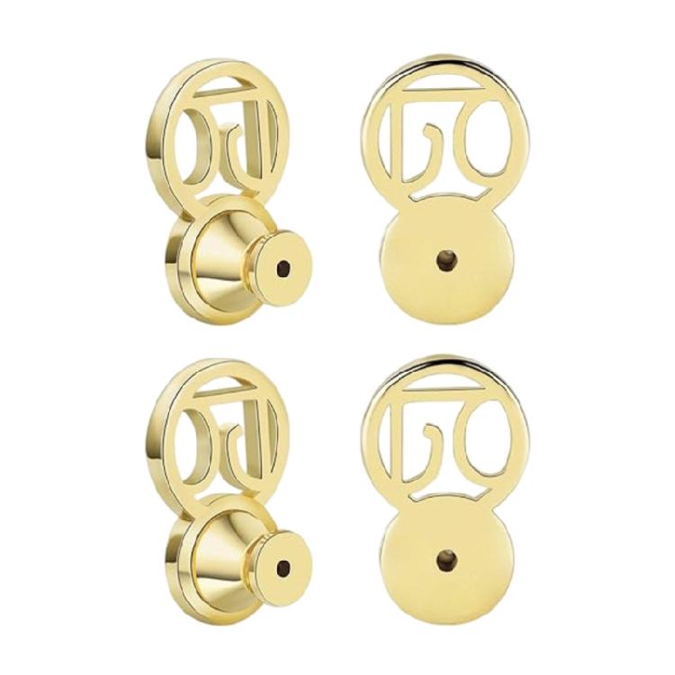 Pack of 4 Earring Backs Locking Replacements Oval Locking Earring Part Earring Plugs for Extended Comfort and Support