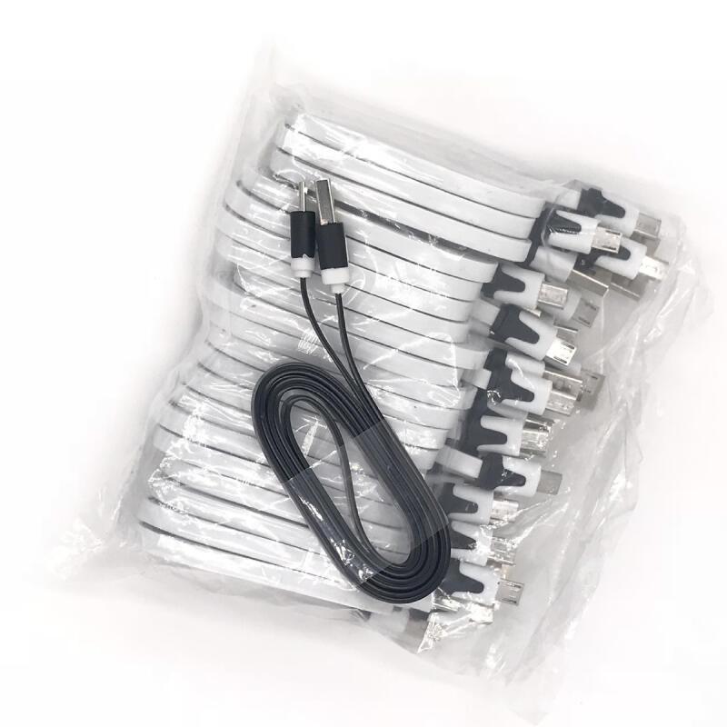 HdoorLink Micro USB Charger Cable Colorful Noodle Flat 1M Data Sync Cable for Xiaomi Android Wire Charging USB Cable