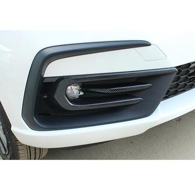 For Honda Fit Jazz 2022 2023 2024 Car Body Cover Front Head Fog Light Lamp Frame Stick Eyebrow ABS Trim Parts