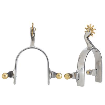 1Pair Stainless Steel West Style American Type Unisex Not Rust Spurs Accessories